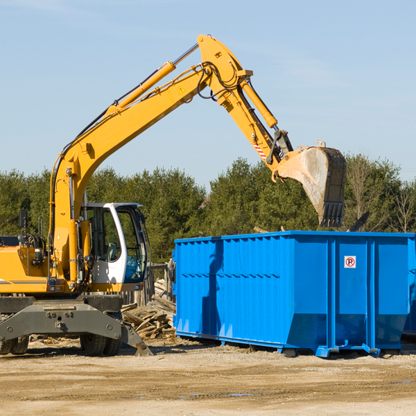 what size residential dumpster rentals are available in Ponemah MN